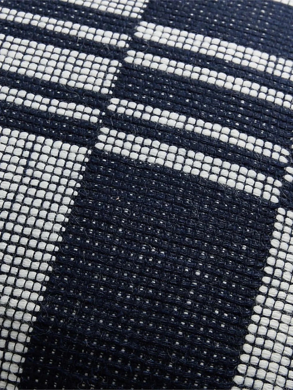 Set of 2 Crate&Barrel Wool/Linen Deep Indigo Blue throw Pillow w/ Insert